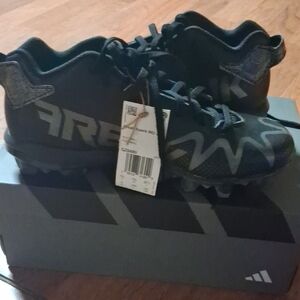 Adidas Kids Black and Gray Sneakers